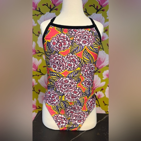 Floral Patterned Swimsuit - Picture 1 of 3